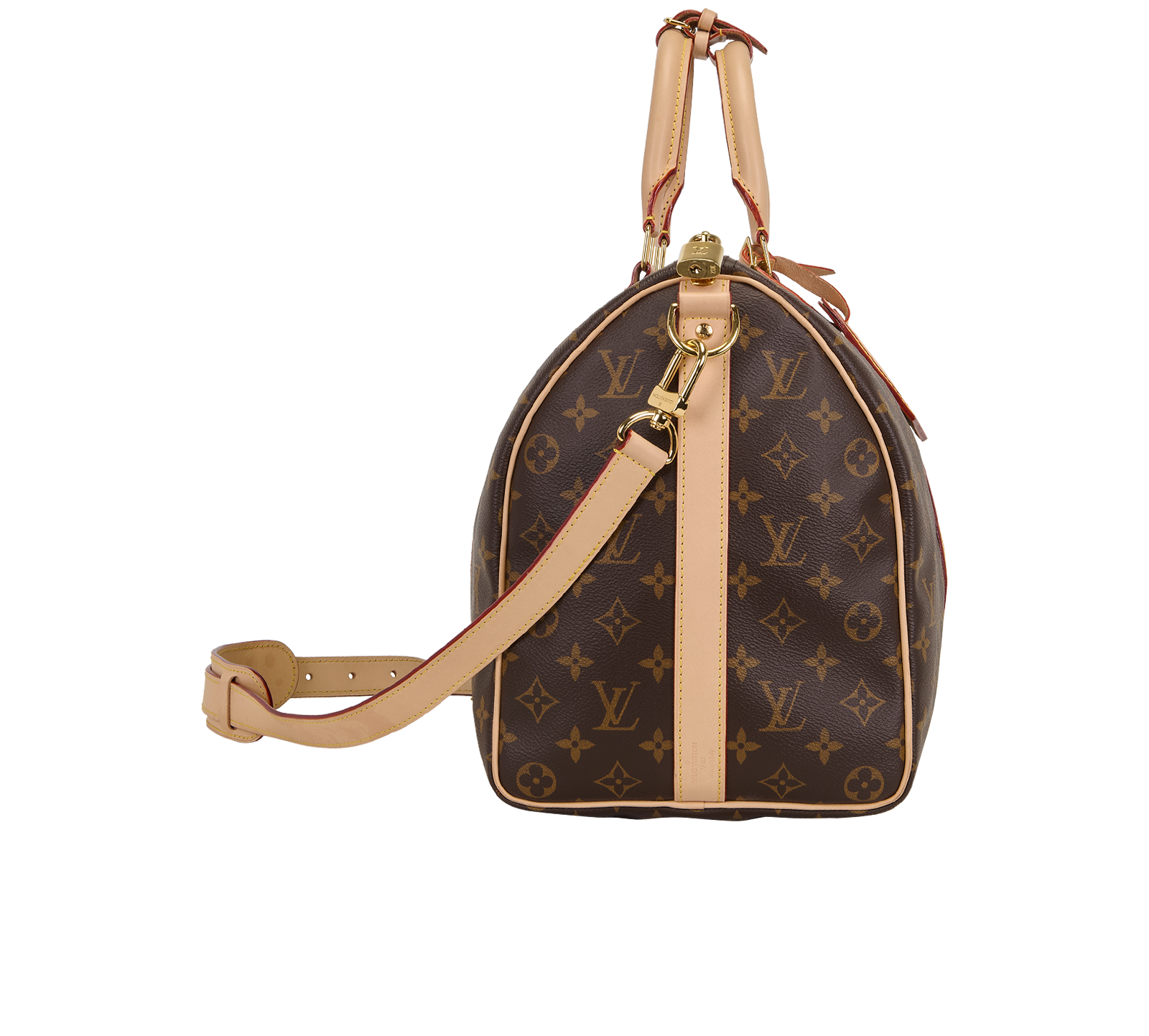 Keepall Bandouliere 45, &pound;1,500, Handbags, Brown, Canvas, Side view